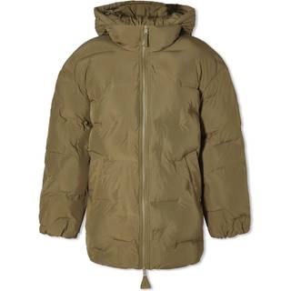 Soft Puffer Midi Jacket F8474 - Kalamata - GANNI - Grøn XXS/XS