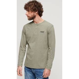 SUPERDRY VIINTAGE LOGO EMB LONG SLEVE HENLEY MARL XXL