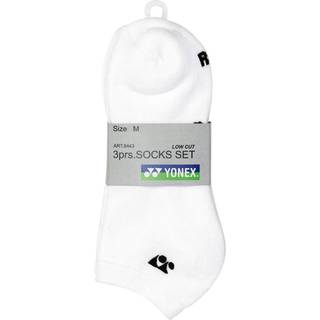 Yonex Low Cut Socks 8443 3-Pack White