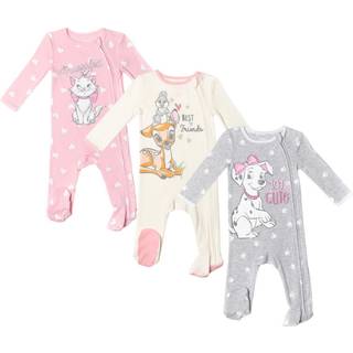 Disney Classics Aristocats 101 Dalmatians Bambi Baby Girls 3 Pack Footed Sleep N 'Play Coverall 24 m?neder