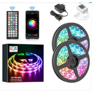 RGB LED lyskæde med fjernbetjening - 15 M