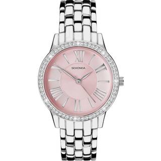 Sekonda 40477 Charlotte Stainless Steel Crystal Set Bracelet Watch - W32300