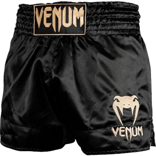 Klassiske Muay Thai Shorts Sort/Guld