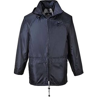 Klassisk regnjakke - Sort (Størrelse: 5XL)