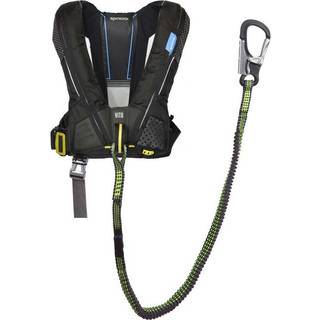 Oppustelig redningsvest Spinlock Deckvest Vito 275N HRS Black, automatisk + kulsyrepatron 60 gram, One-Size (50+ kg)