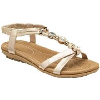 Lotus Lotus Gold Casual Open Toe Holiday Sandals