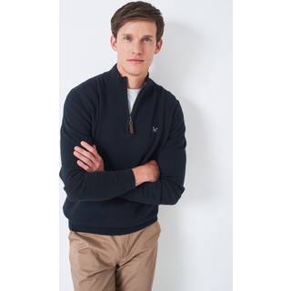Crew Clothing Crew Clothing Company Light Blue Quarter Zip Knitted Jumper