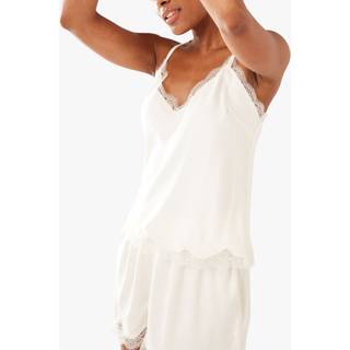 Chelsea Peers Satin Blonde Trim Cami Short Pyjamas SætEU 36 (UK 8)