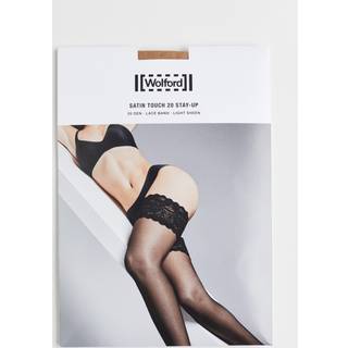 Wolford SATIN TOUCH 20 STAY-UP Caramel Large