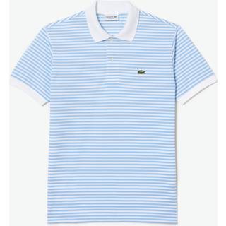 Lacoste Short Sleeved Stripe Polo T Shirt White