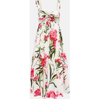 Dolce&Gabbana Floral cotton poplin midi dress - multicoloured - XL+