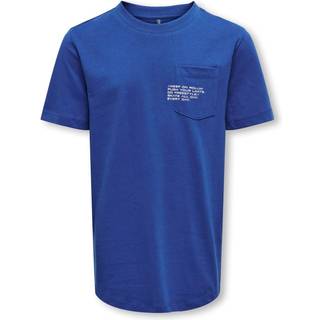 KIDS ONLY KOBMARINUS regular fit t-shirt i marineblå til drenge