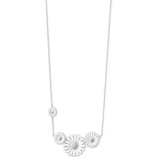 DAISY Vedhæng, Georg Jensen, Sterlingsølv / Hvid emalje
