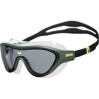 Arena unisex voksen den ene sv?mmemaske fitness sv?mning beskyttelsesbriller til m?nd og kvinder stor pasform polycarbonat ikke-spirror linse r?g