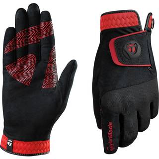 Taylormade Rain Control Glove (sort/rød medium/stor) sort/rød (medium/stort par)
