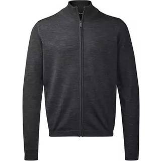 Belika 50154 berlin cardigan stand up collar zip Herre Dark Charcoal Melange S