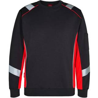 ENGEL Cargo sweatshirt Sort/Rød 8871-257 L