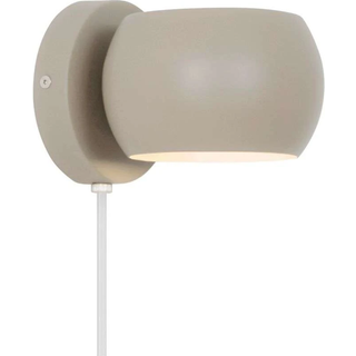 Belir væglampe, up/down, med stik, brun