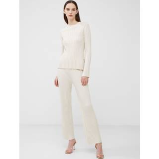 French Connection French Connection Cream Minar Pleated Trousers