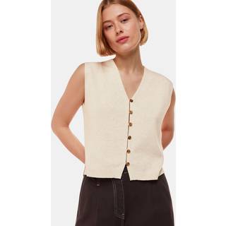 Whistles Whistles Cream Bailey Button Through Tank