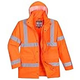 Hi-Vis 4i1 trafikjakke - Orange (Størrelse: XXL)