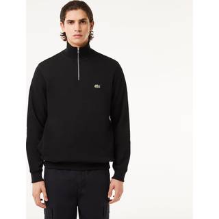 Lacoste Rib Interlock Half Zip Black