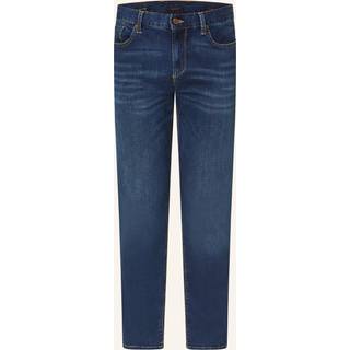 Alberto Herren Cotton Hose blau Slim Fit