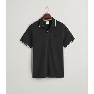 Piqué Polo T-shirt, Black, S