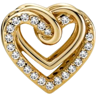 Pandora Gold Freehand Heart Charm