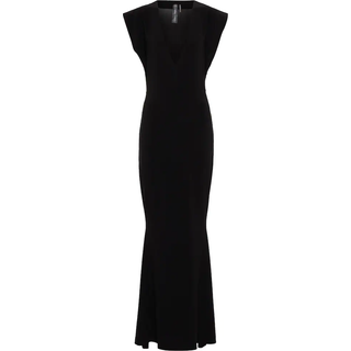 Norma Kamali V-neck maxi gown - black - S