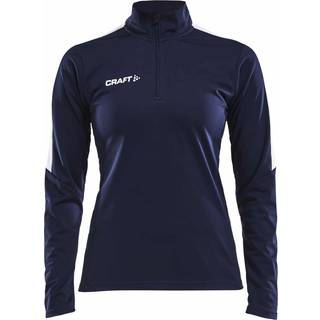 Craft - Progress Halfzip LS Tee Kvinder - Navy L