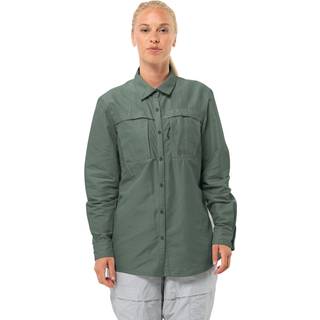 Jack Wolfskin Women's Barrier Long Sleeve Shirt Hedge Green, XL