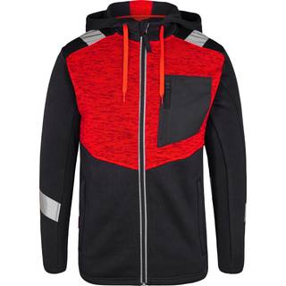 ENGEL Cargo strik cardigan Sort/Rød 8870-256 4XL
