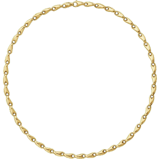 REFLECT link halskæde, smal, Georg Jensen, 18 kt. guld