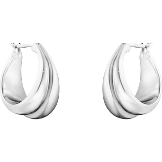 Georg Jensen Curve Øreringe 501B, Sølv