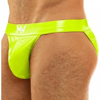 Modus Vivendi Viral Vinyl Tanga Briefs - Neon Yellow