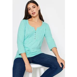 Lts Tall Light Blue Henley Top 14 Lts | Tall Women's Long Sleeve Tops