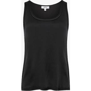 Reiss Reiss Black Riley Silk Front Vest