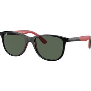 Ray - Ban Børn RJ9077S 713171 Solbriller Injiceret Sort Grøn Firkantet Normal