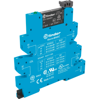 Finder Kompet relæ smalt 6a 1c/o 230vac
