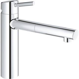 Grohe Concetto etgr køkkenarm. m/udtræksbrus, etgrebsbatteri 198mm tud t/kv m/udtr.sp forkr
