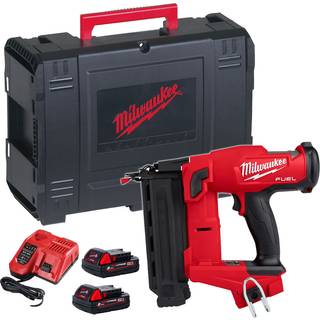 Milwaukee stiftepistol m18 fn18gs-202x  2x2ah, lader og hd box