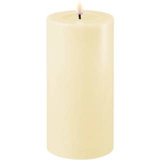 Bloklys LED Ø7,5 Creme 15cm