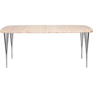 Haslev Symphony 86 Spisebord 90x90 Cm / Krom - Spisebord & Barbord Hvidolieret eg - SYMH86-EGOH-SP00CR74