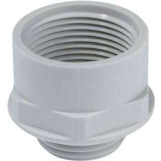 Reduktions adaptor M20/M16 plast grå