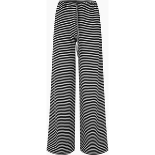 NPS Nova Pants Stripes - Black/Ecru - Nørgaard på Strøget - Stribet Size 2