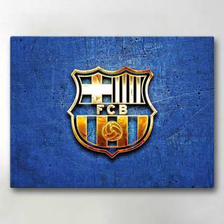 Lærredsbillede / Lærredstryk - FC Barcelona - 40x30 cm - Lærred