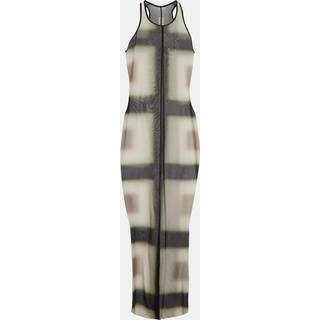 Rick Owens Printed sheer midi dress - brown - M