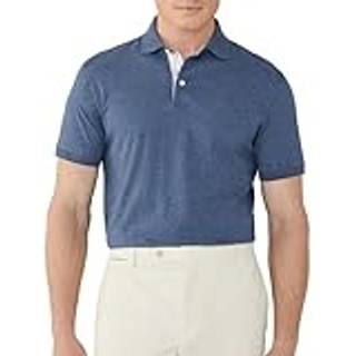 HACKETT Herren Polo-Shirt blau meliert Classic Fit