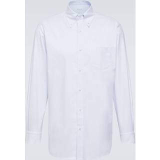Loro Piana Agui striped cotton Oxford shirt - white - EU 42